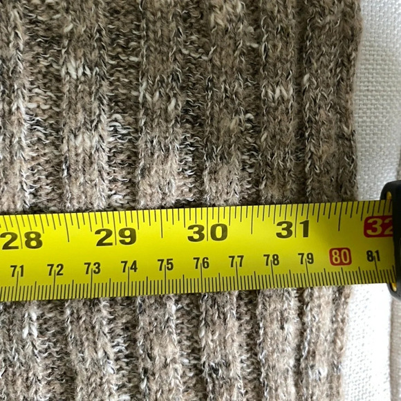 FREE  People Speckled Oversized Open Cardigan Sweater Taupe Size L - Picture 12 of 12